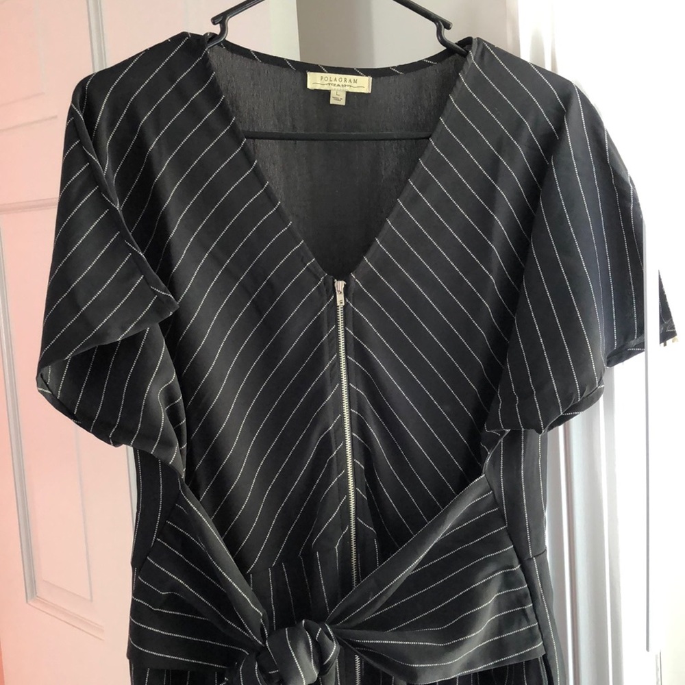 Pin stripped romper (pants)